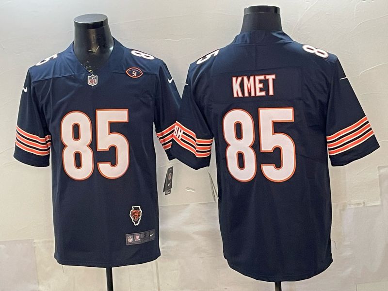 Men 2026 Chicago Bears #85 Kmet blue 2th generation Nike Limited NFL Jersey style 003->chicago bears->NFL Jersey